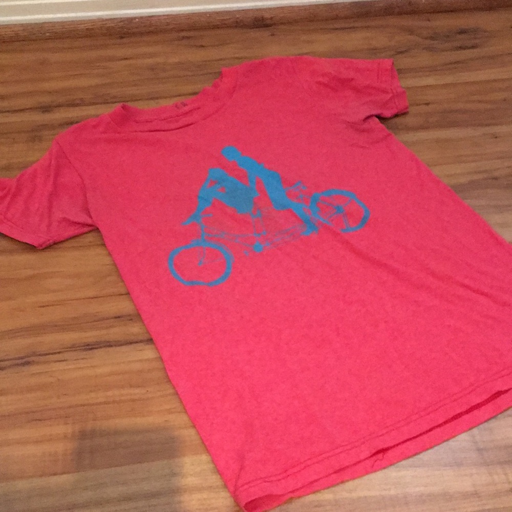 Red graphic T-shirt